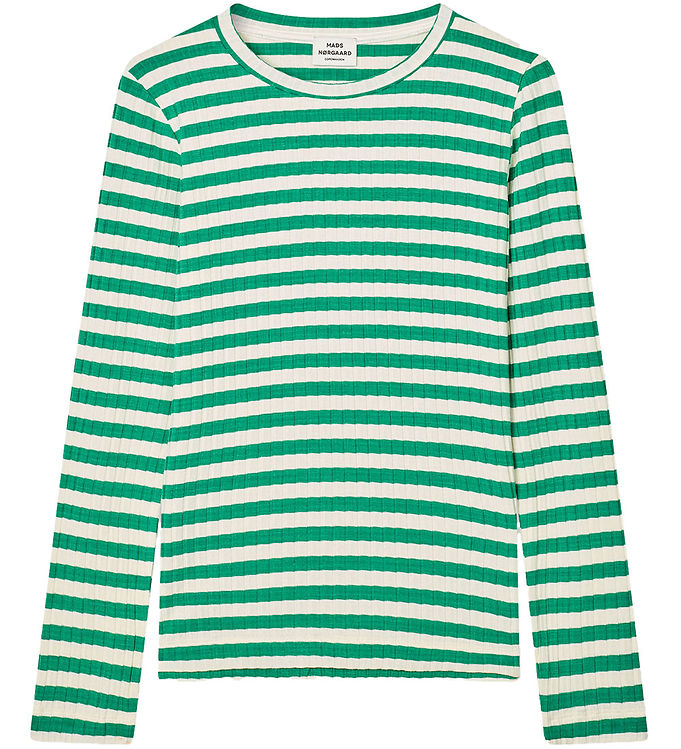 Mads Nørgaard Bluse Rib Classic Stripe Talika Vanilla Ice/
