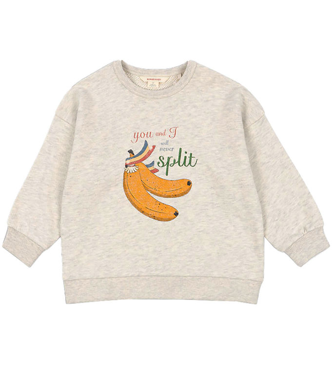 Konges Sløjd Sweatee Shirt Loupy Lou Lysegråmeleret Print