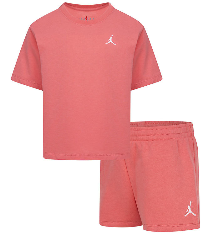 Jordan Shorts/t Shirt Pink Salt