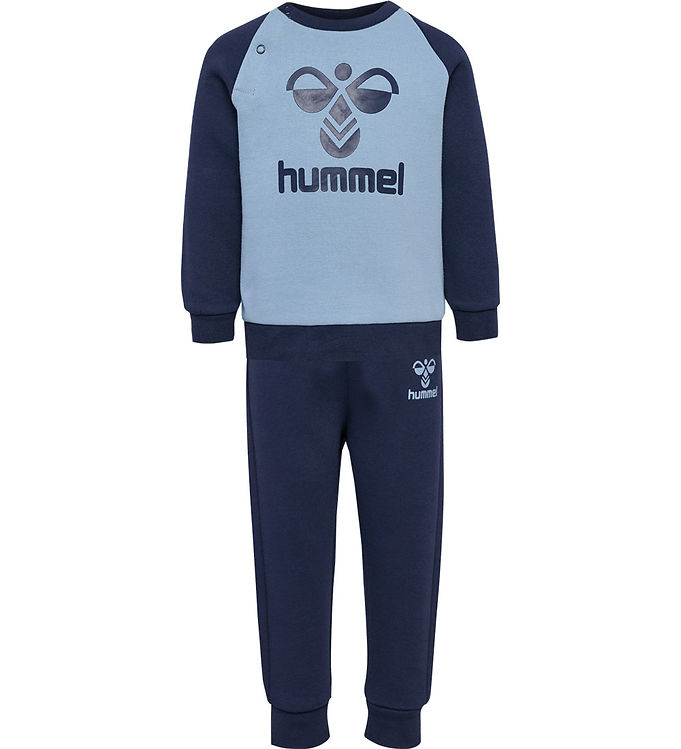 Hummel Sweatsæt - hmlHumming - Black Iris/Faded Denim