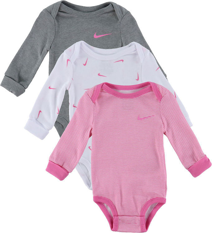 Nike Body L/æ 3 Pak Hvid/playful Pink