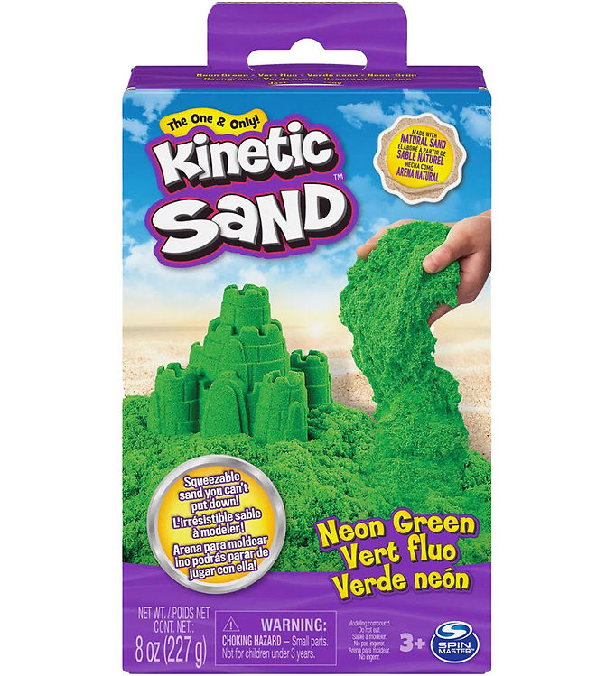 Kinetic Sand Strandsand – 227 gram – Neon Green