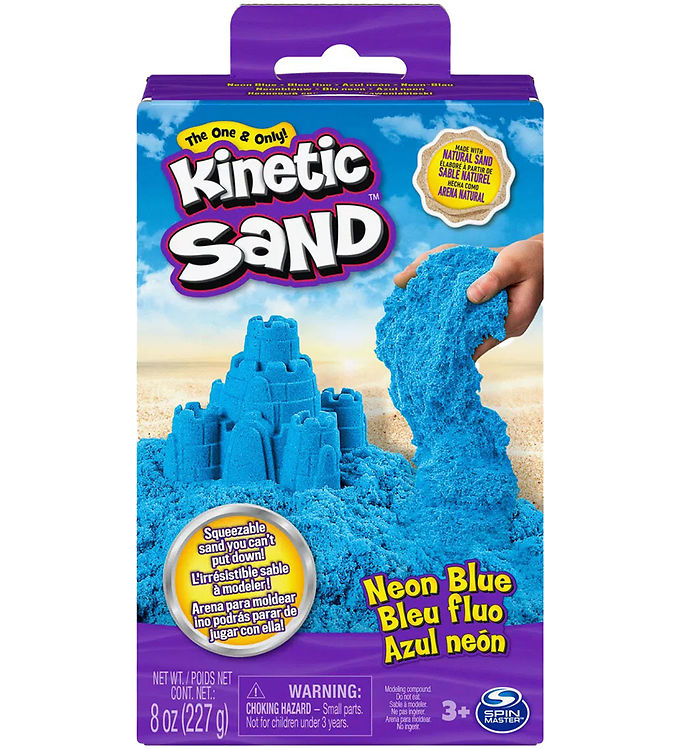 Kinetic Sand Strandsand – 227 gram – Neon Blue