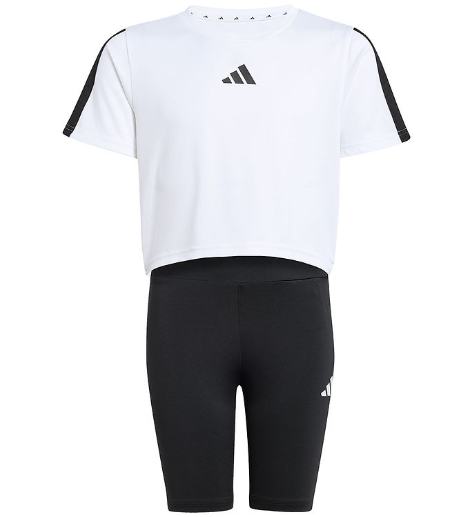 Adidas Performance Shortssæt Jg Tr-es 3s White/black