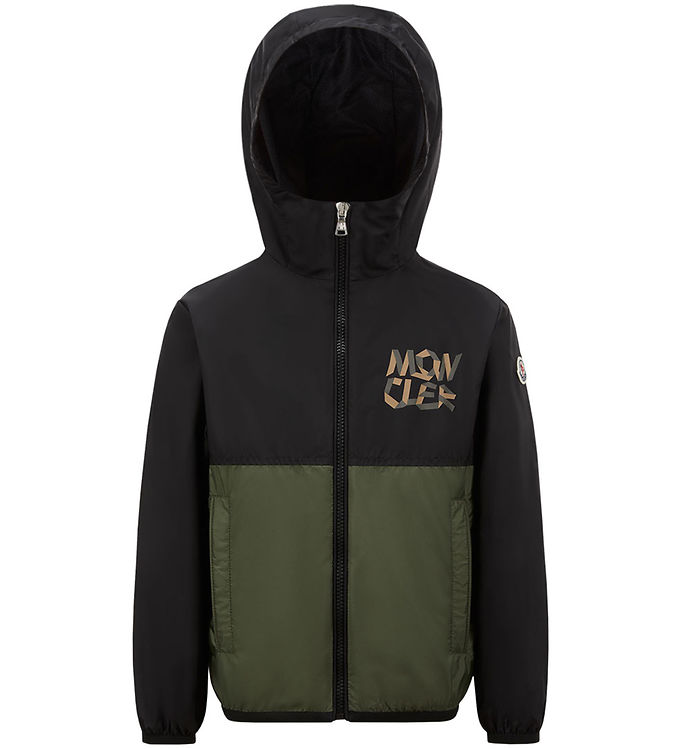 Moncler Jakke Evert Sort/armygrøn