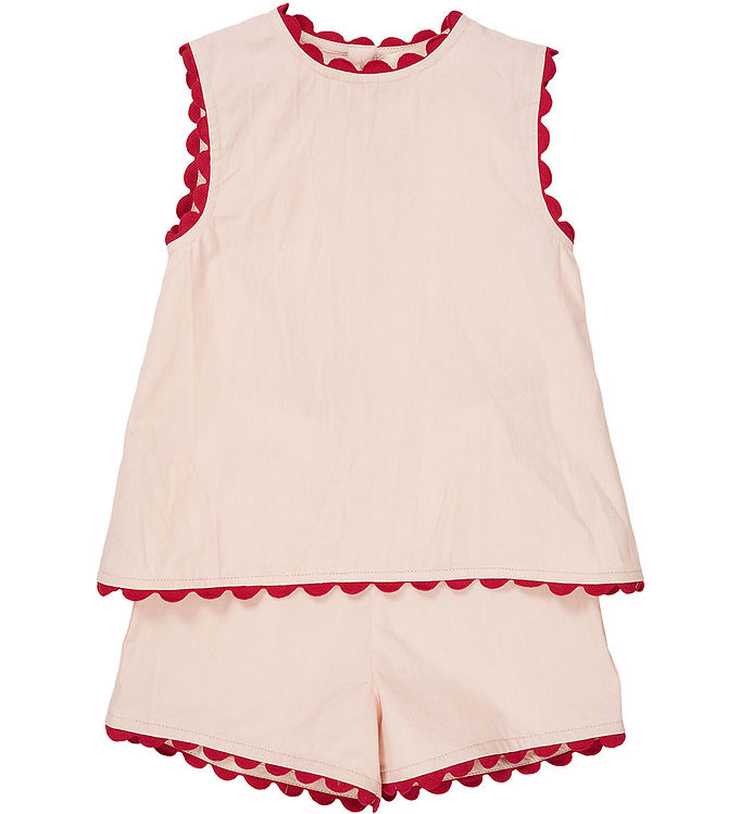 Copenhagen Colors Shortssæt Poplin Deco Dusty Rose Comb