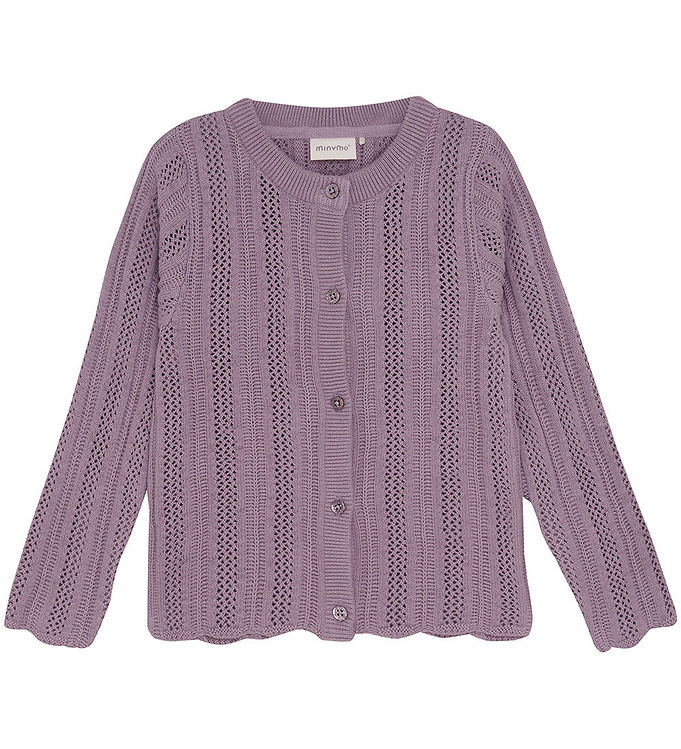Minymo Knit Cardigan - Elderberry