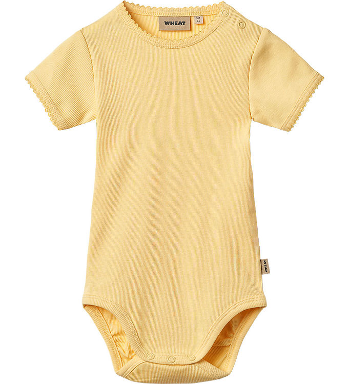 Wheat Body K/æ Rib Lace Elisa Golden Yellow