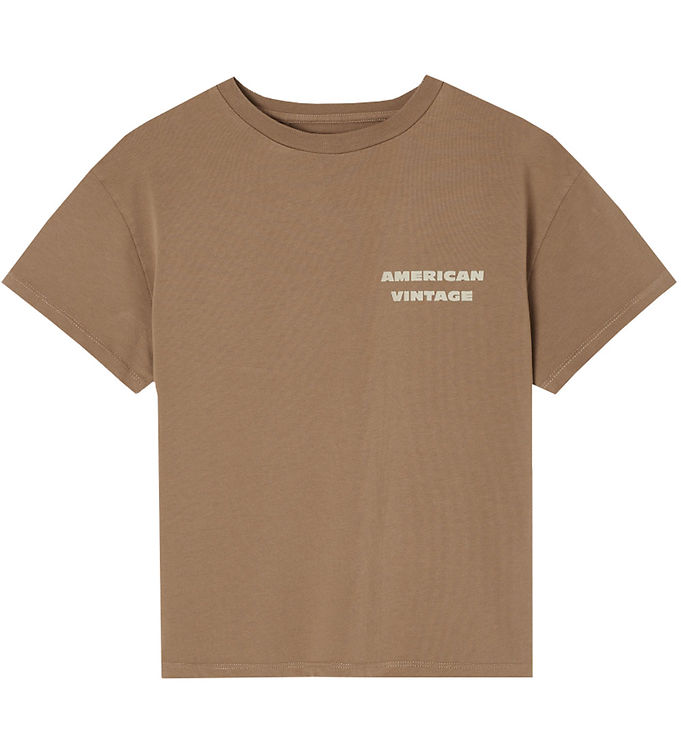 American Vintage T-shirt - Fizvalley - Vintage Hazelnut