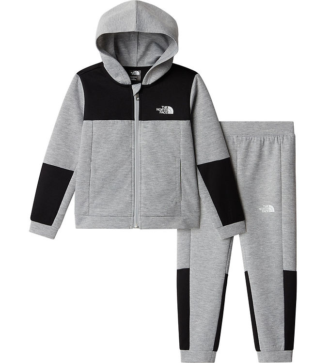 The North Face Sweatsæt - Cardigan/Bukser - Light Grey Heather