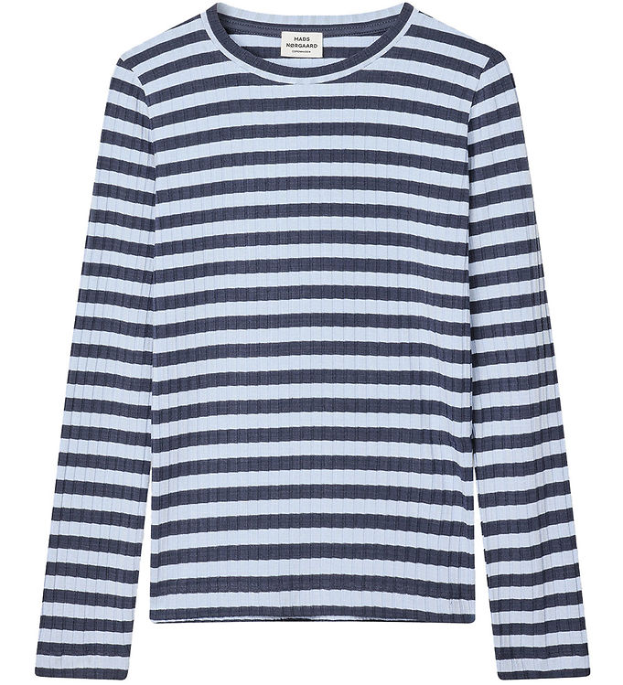 Mads Nørgaard Bluse Rib Talika Parisian Night/cashmere Blu