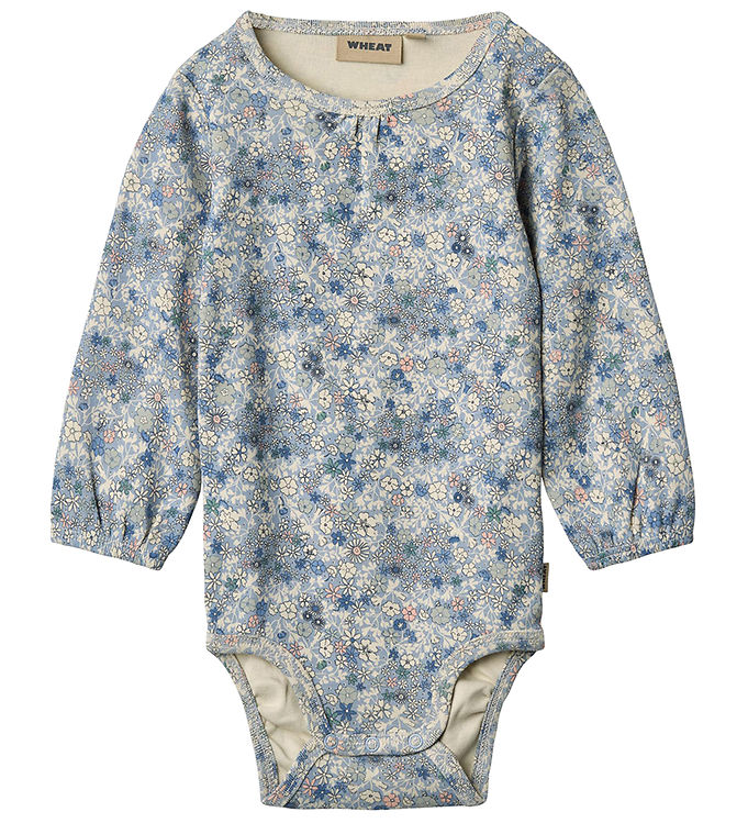 Wheat Body L/æ Elmine Blue Summer Flowers