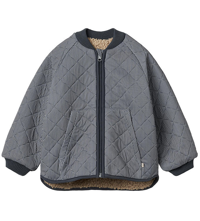 Wheat Termo/Fleecejakke - Vendbar - Lake - Ink Stripe