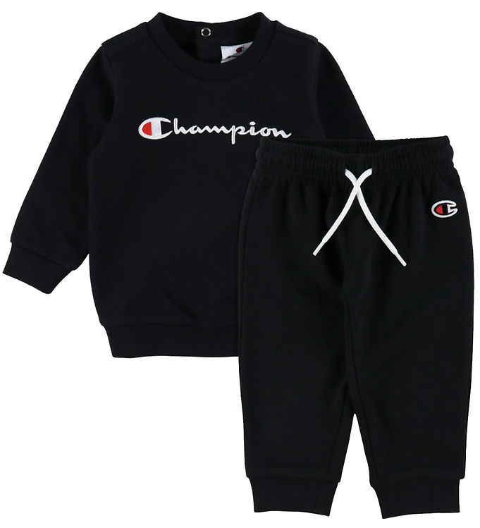 Champion Sweatsæt - Crewneck - Sort
