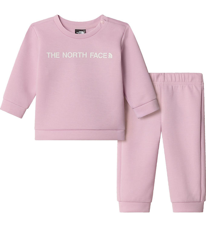 The North Face Sweatsæt - Bluse/Bukser - Pink Clover m. Logo