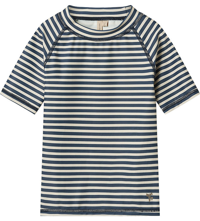 Wheat Badebluse Uv40 Jackie Ss Blue Stripe