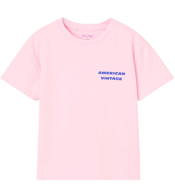 American Vintage T-shirt - FizValley - Baby Pink Vintage