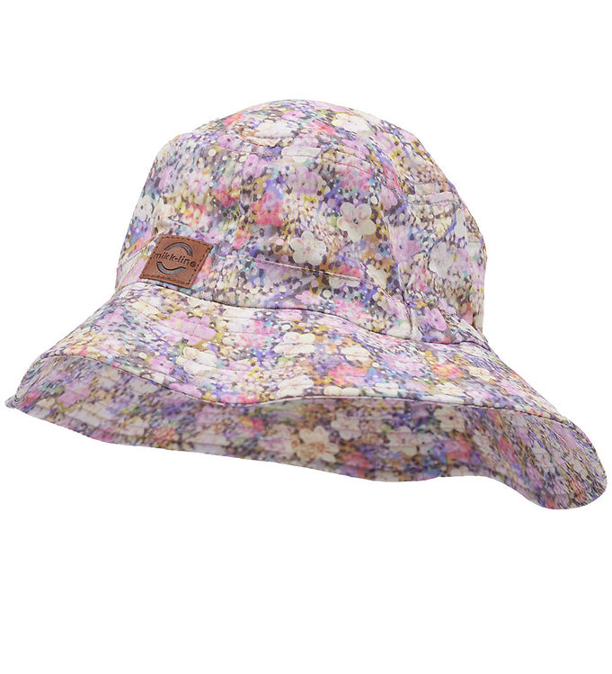 Mikk-Line Sommerhat – UV50+ – Dusk m. Blomster