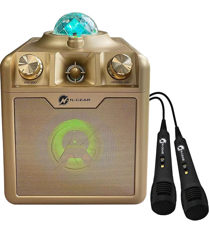 N-GEAR Karaoke Højtaler – Wireless – Disco Star 710 – Guld