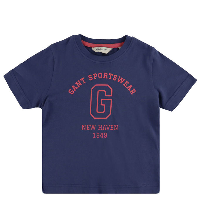 Gant T-shirt Arch Dusty Navy M Print