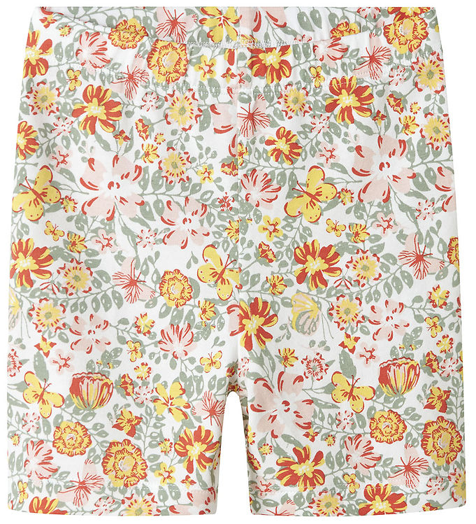 Name It Cykelshorts – NmfVayo – Bright White/Yellow Flower