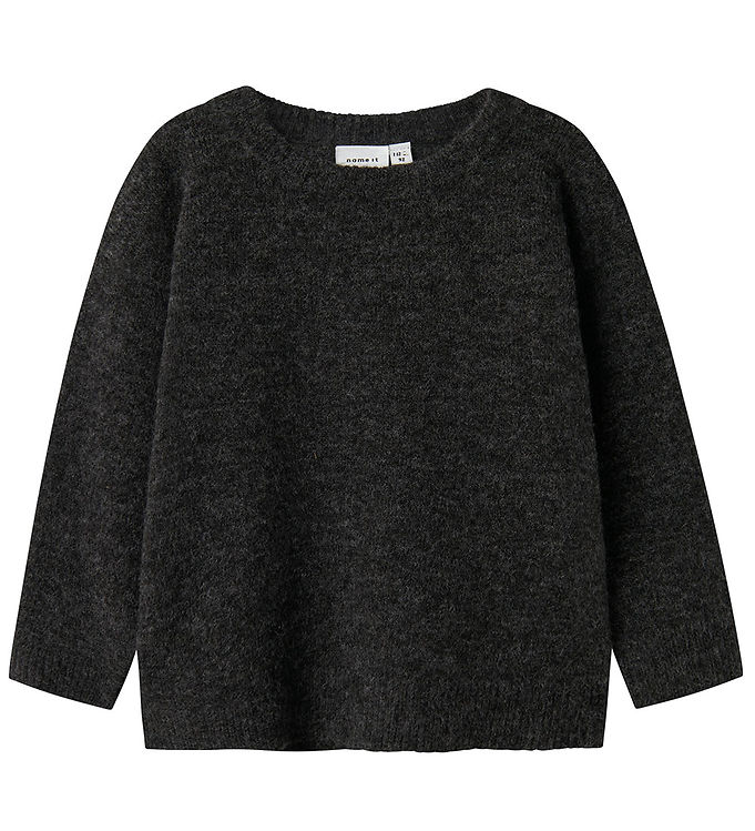 Name It Bluse - Strik - NmmTalils - Dark Grey Melange
