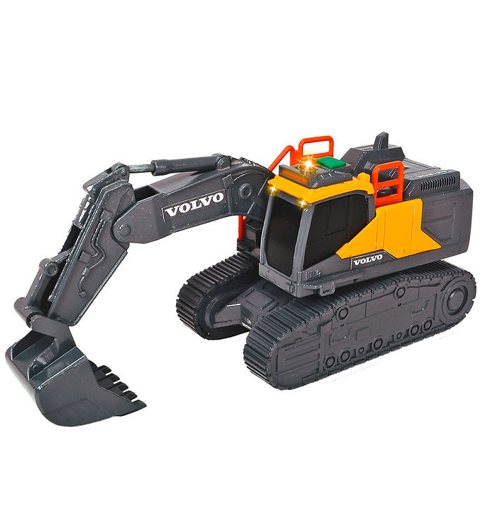 Dickie Toys Arbejdsbil – Volvo Tracked Excavator – Lys/Lyd