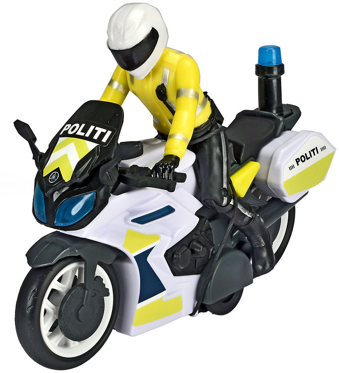 Dickie Toys Politimotorcykel m. Figur – Yamaha – Lys/Lyd