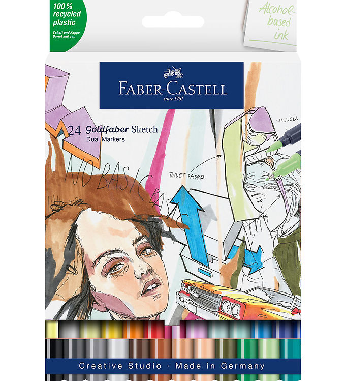 Faber-Castell Tuscher – 24 Stk. – Goldfaber Sketch