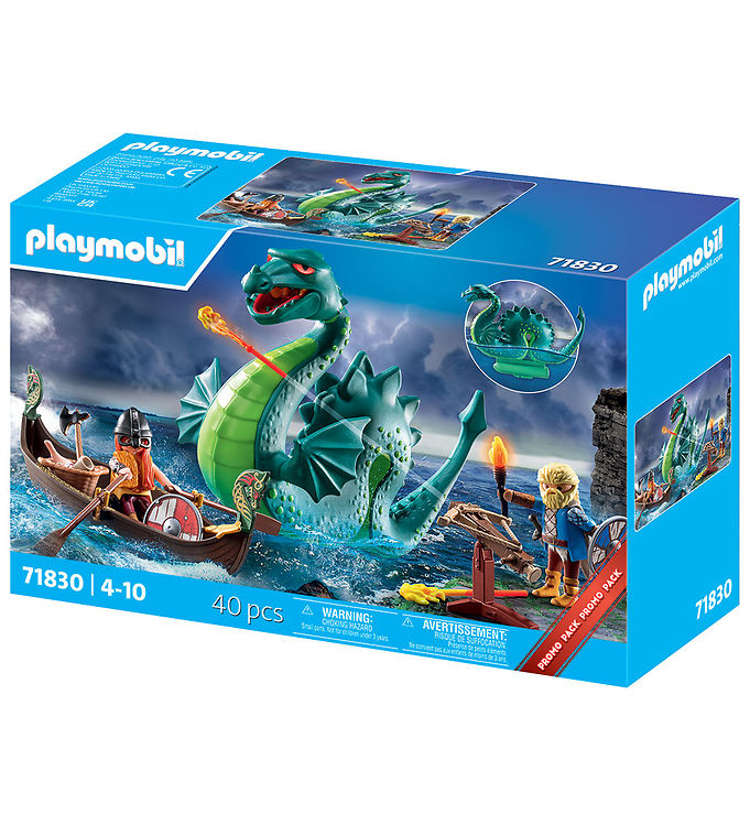 Playmobil – Vikinger med Sømonster – 71830 – 40 Dele