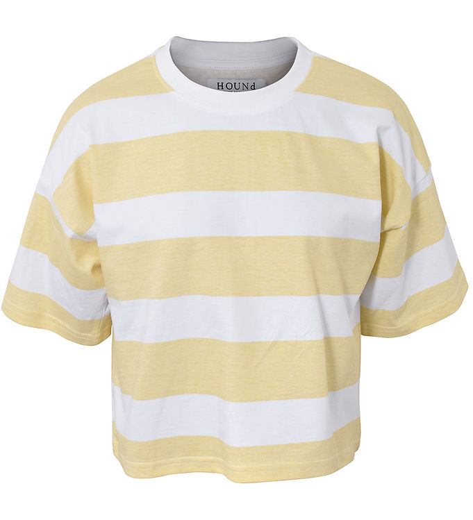 Hound T-shirt – Crop – Dusty Yellow