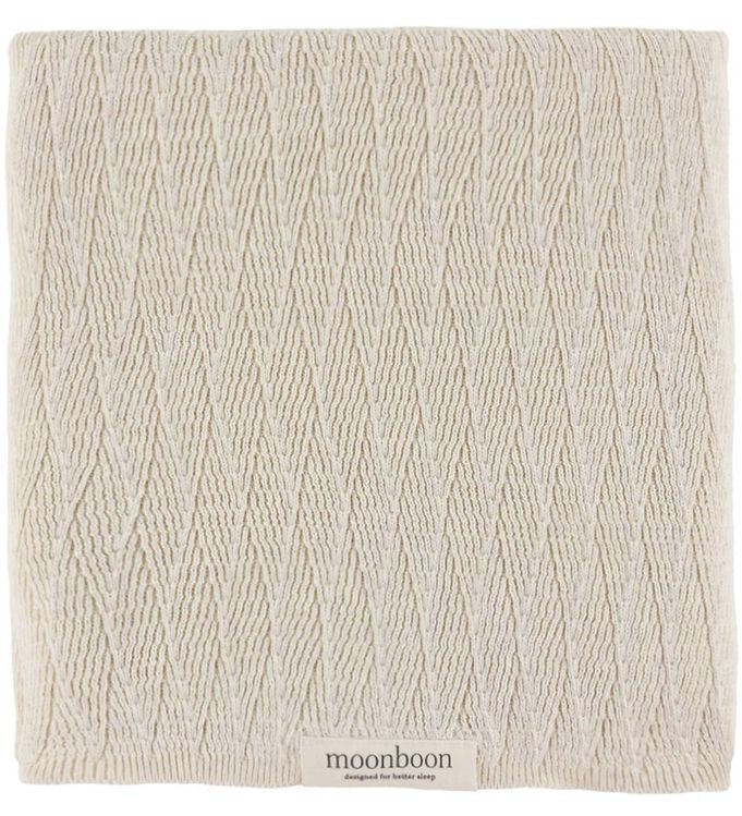Moonboon Tæppe Strik 100x80 Nature