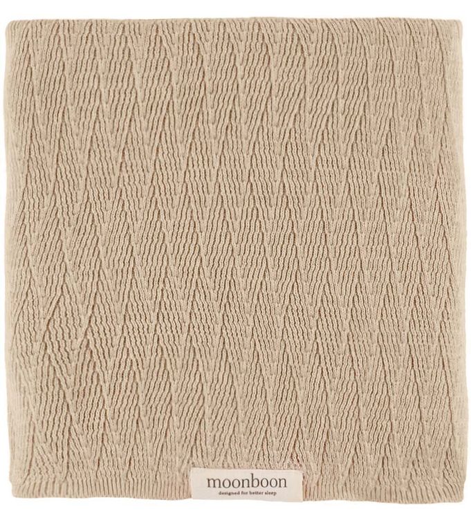Moonboon Tæppe Strik 100x80 Rose Dloud