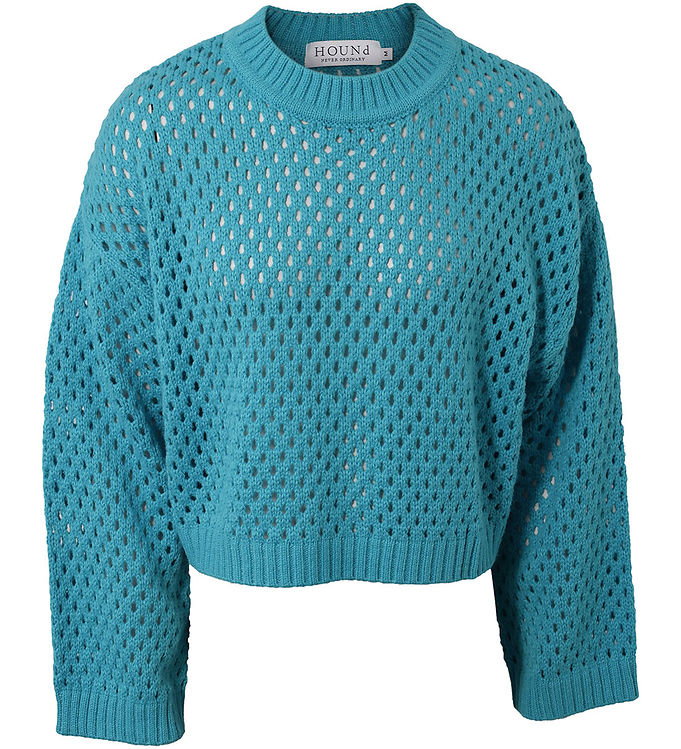 Hound Bluse - Hole Knit - Turquoise