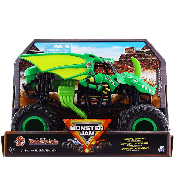 Monster Jam Collector Truck – 1:24 – Bakugan – Grøn Dragonoid