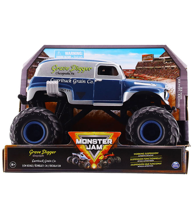 Monster Jam Collector Truck – 1:24 – Grave Digger – Blå