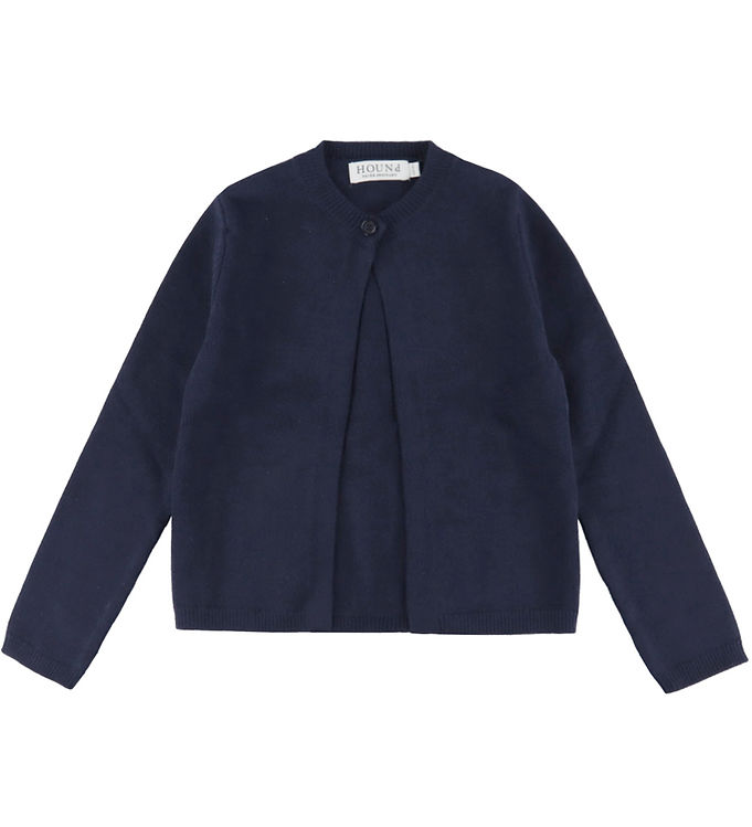 Hound Cardigan - Strik - One Button - Navy