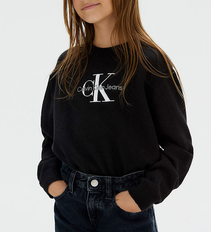 Calvin Klein Bluse – Monologo – Sort