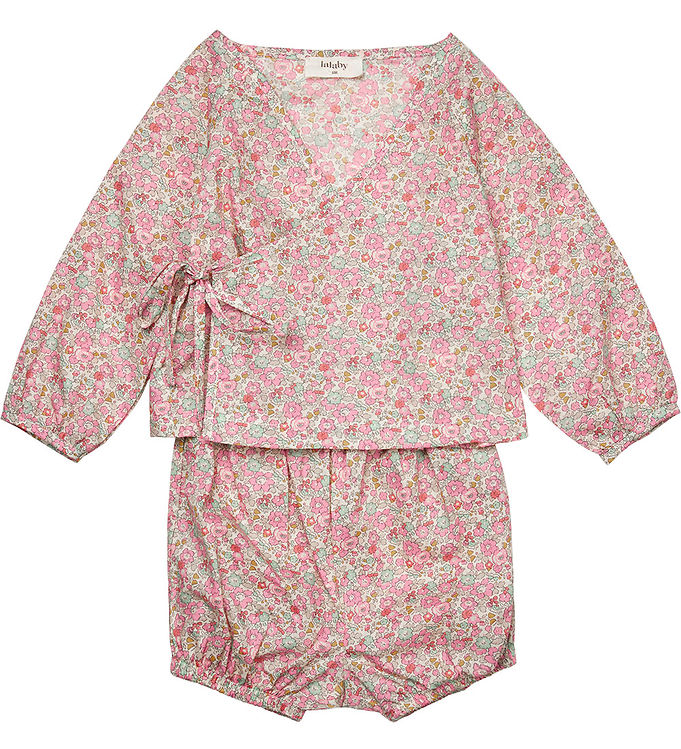 Lalaby Sæt – Bluse/Bloomers – Wilma – Pink Betsy