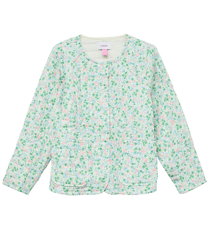 Vero Moda Girl Cardigan Vmiris Quiltet Cloud Dancer/ditsy