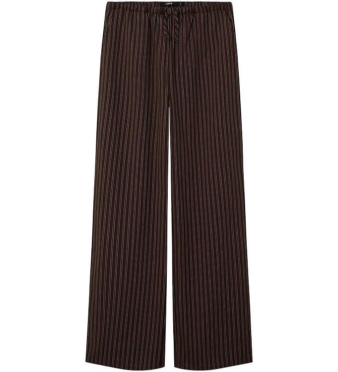 LMTD Bukser – NlfFouise – Chocolate Brown/Stripes