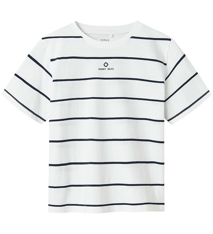 Name It T-shirt – NkmJaben – Bright White/Navy Blazer