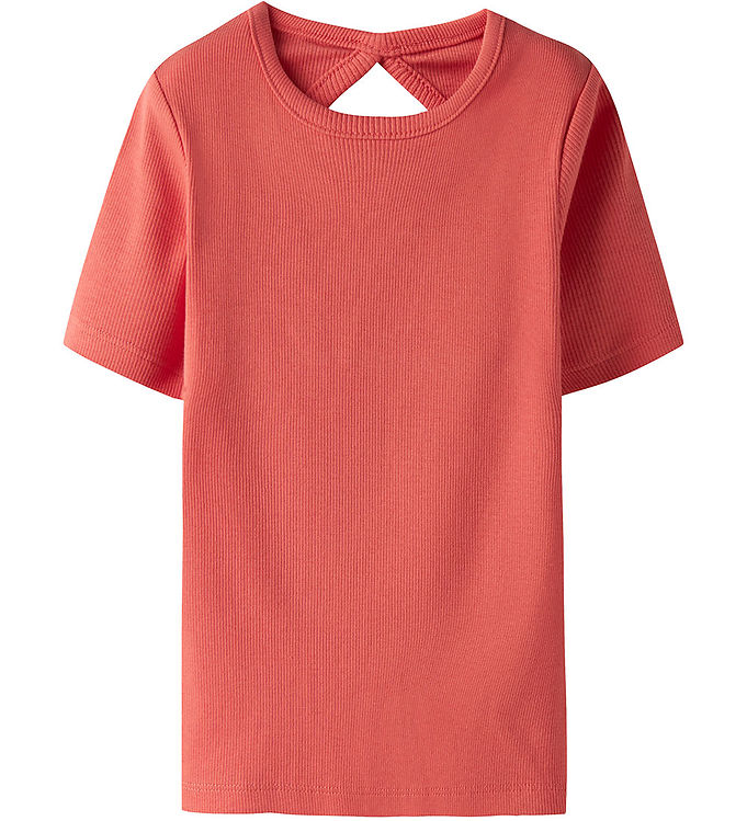 Name It T-shirt – Rib – NkfJalgos – Spiced Coral