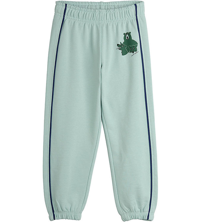 Mini Rodini Sweatpants – Lysegrøn m. Vilde Dyr