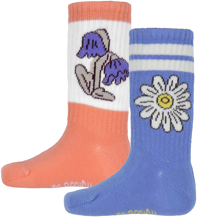 Mini Rodini Strømper – 2-pak – Flower – Multi