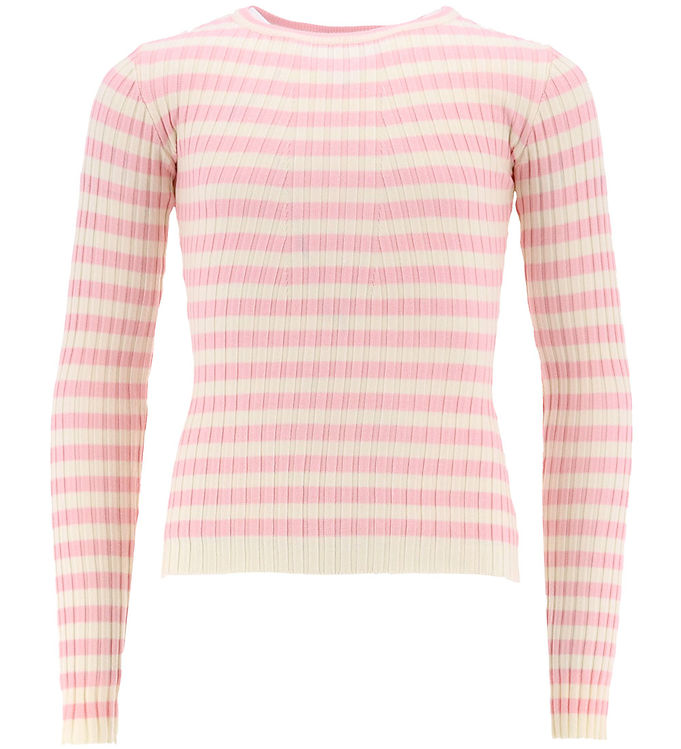 Hound Bluse - Strik - Stripe Knit - Light Pink