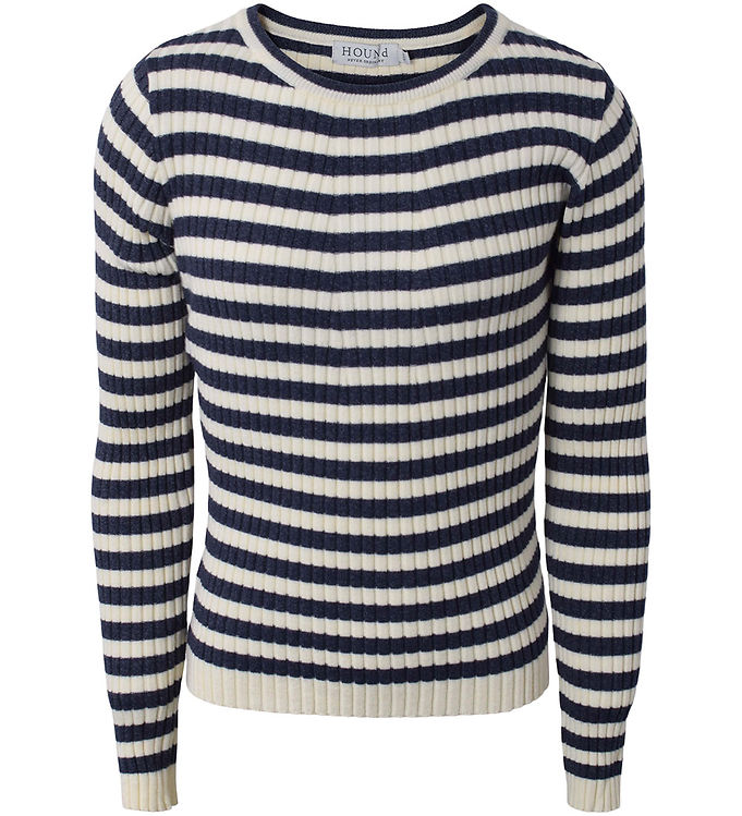 Hound Bluse - Strik - Stripe Knit - Grey