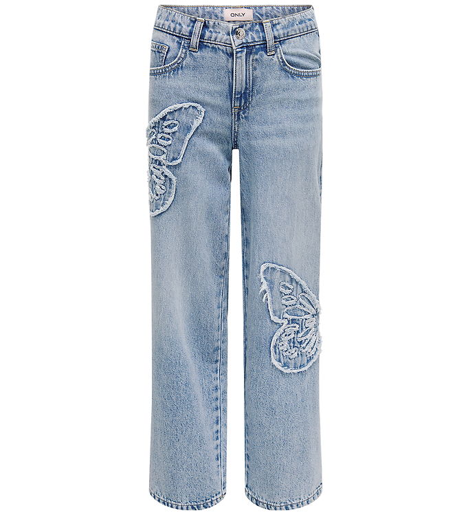 Kids Only Jeans Kogjenna Wide Light Blue M Sommerfugl