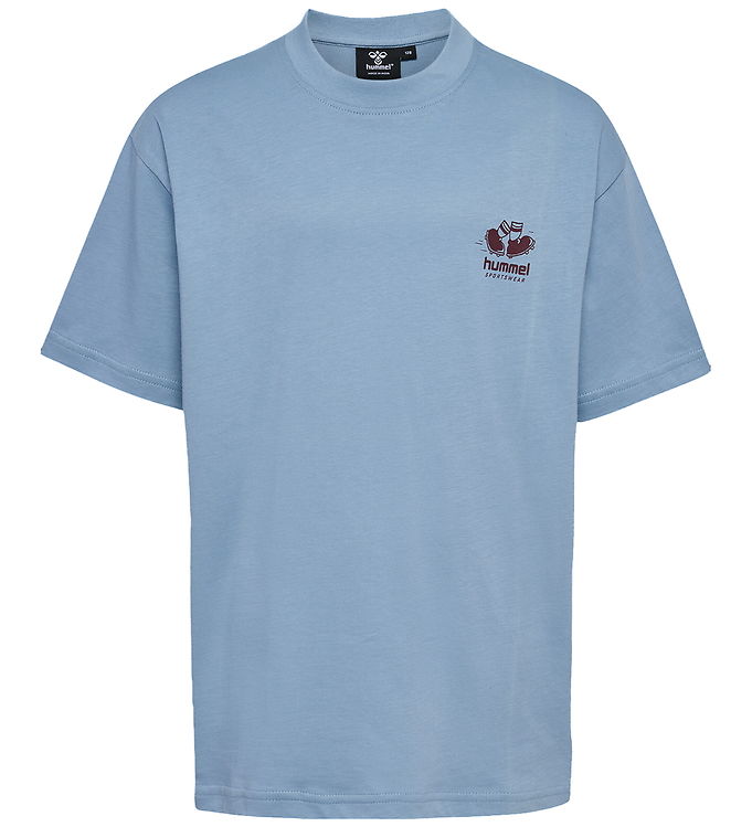 Hummel T-shirt – hmlLoose – Faded Denim m. logo
