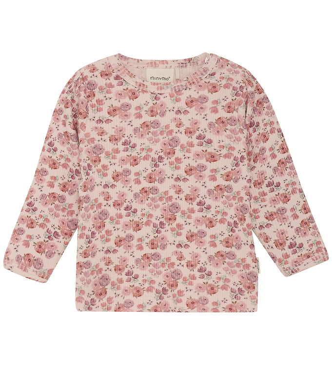 Minymo Bluse – Rib – Peach Whip